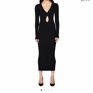Bardot Black Long Sleeve Dress
